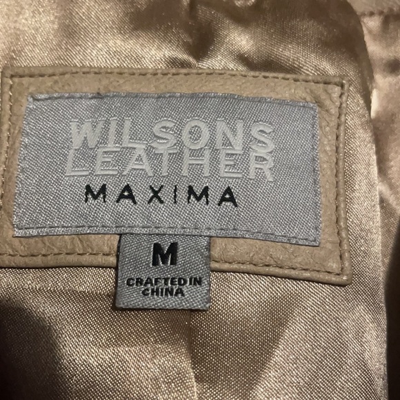 Wilson Leather - Super soft Cream Colored Lined Leather Jacket - Picture 3 of 5
